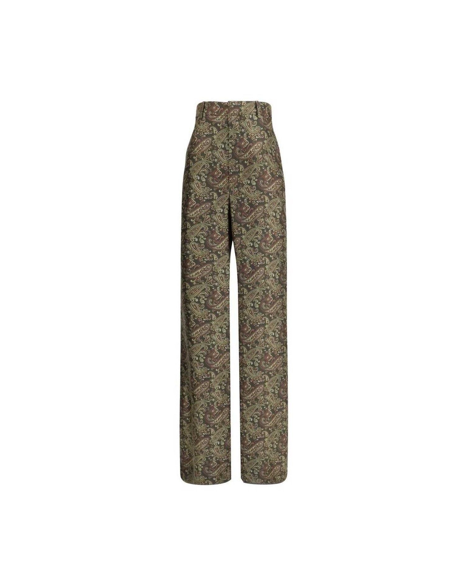 Saint Laurent Silk Paisley Patterned Pant Glam Steals