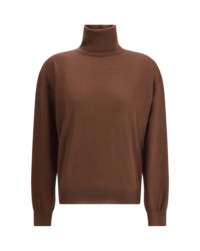 Saint Laurent Silk Turtleneck Pullover Glam Steals