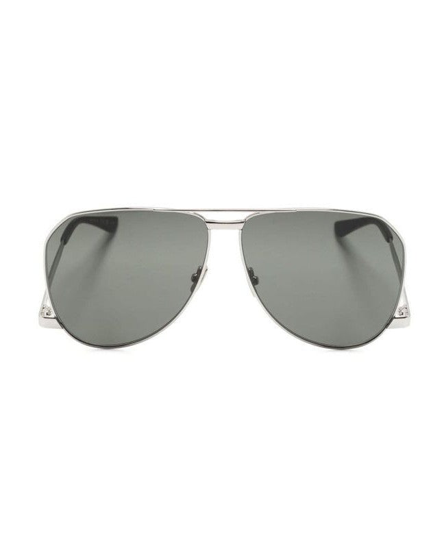 Saint Laurent Silver Metal Sunglasses Glam Steals
