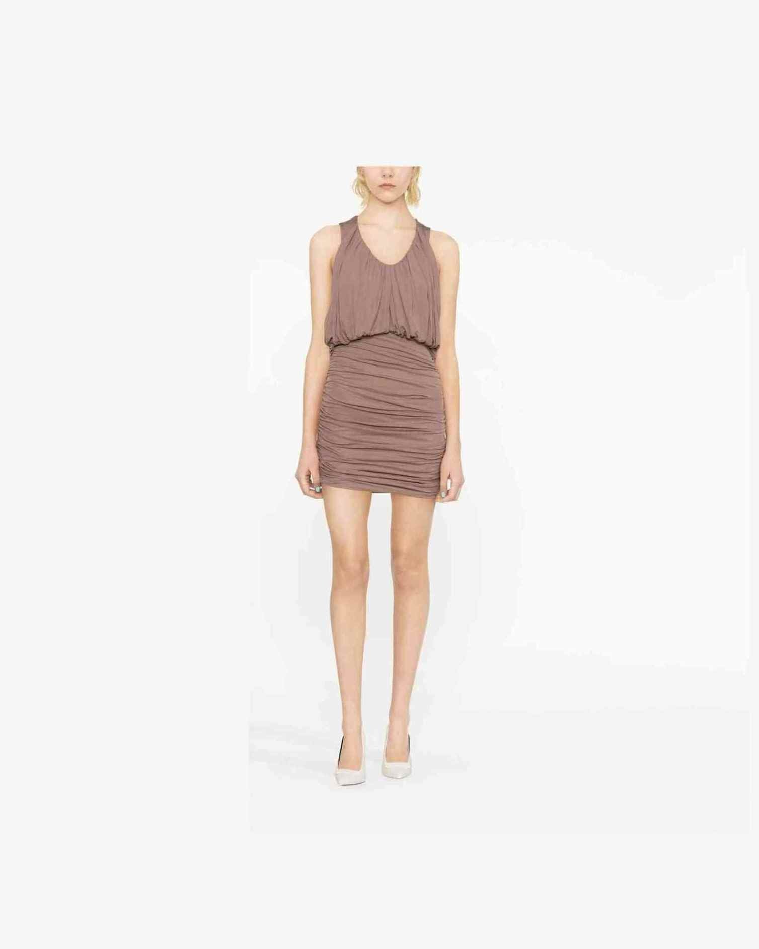 Saint Laurent Sleeveless Draped Minidress Glam Steals