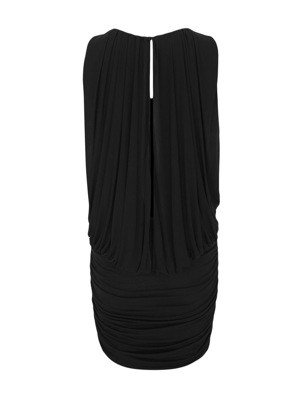 Saint Laurent Sleeveless Draped Minidress Glam Steals