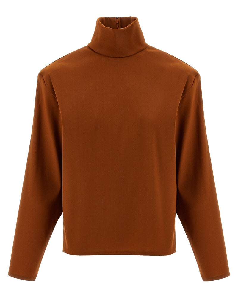 Saint Laurent Structured Shoulder Sweater Glam Steals