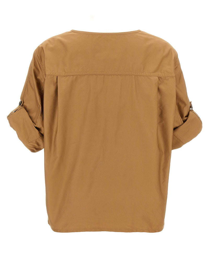 Saint Laurent Twill Blouse Glam Steals
