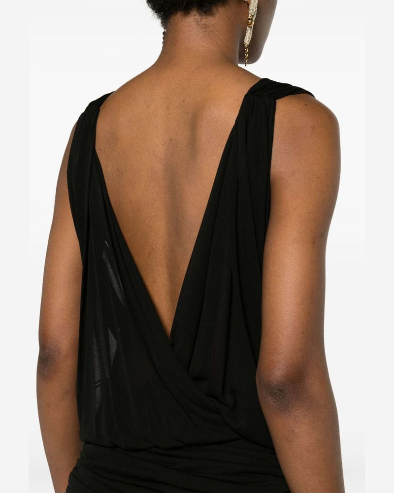 Saint Laurent V Necked Mini Dress Glam Steals