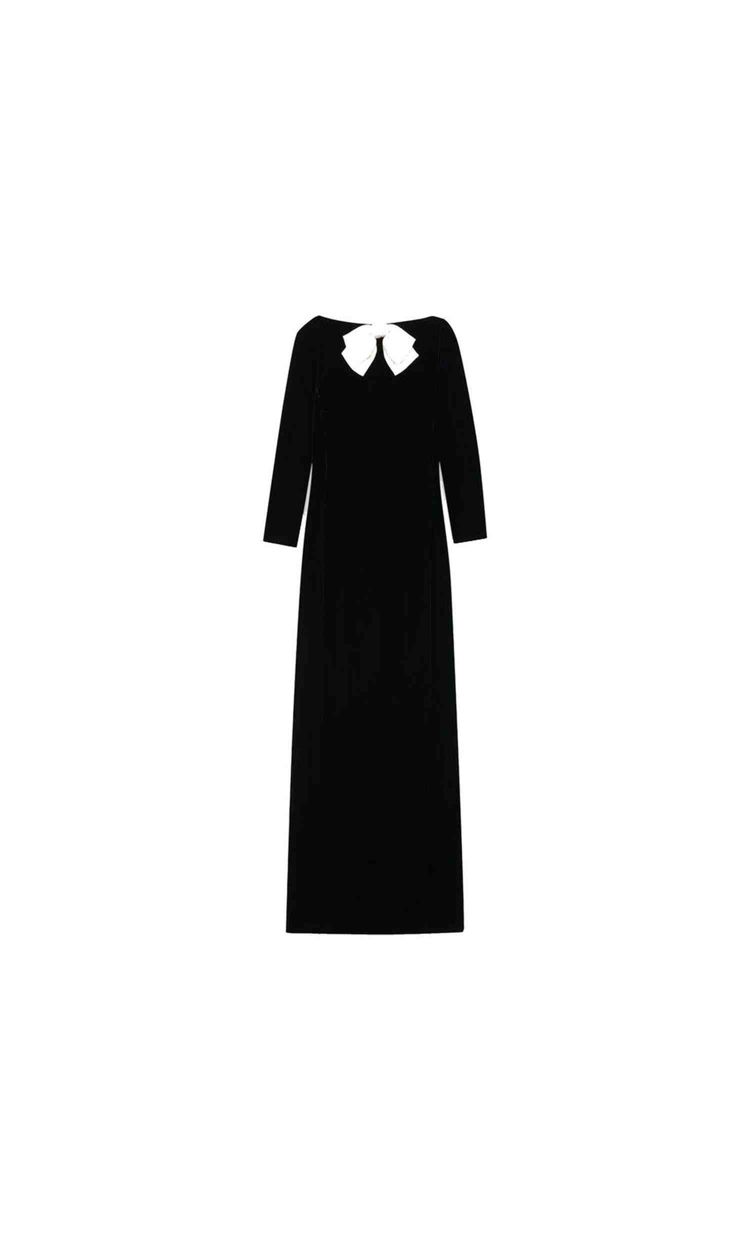 Saint Laurent Velvet Long Dress Glam Steals