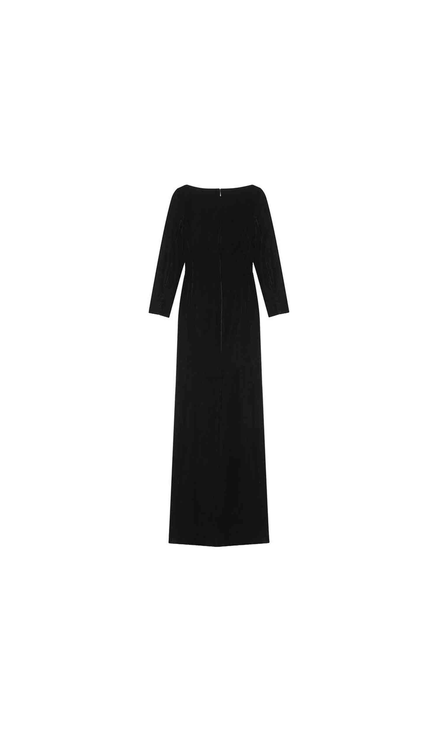 Saint Laurent Velvet Long Dress Glam Steals