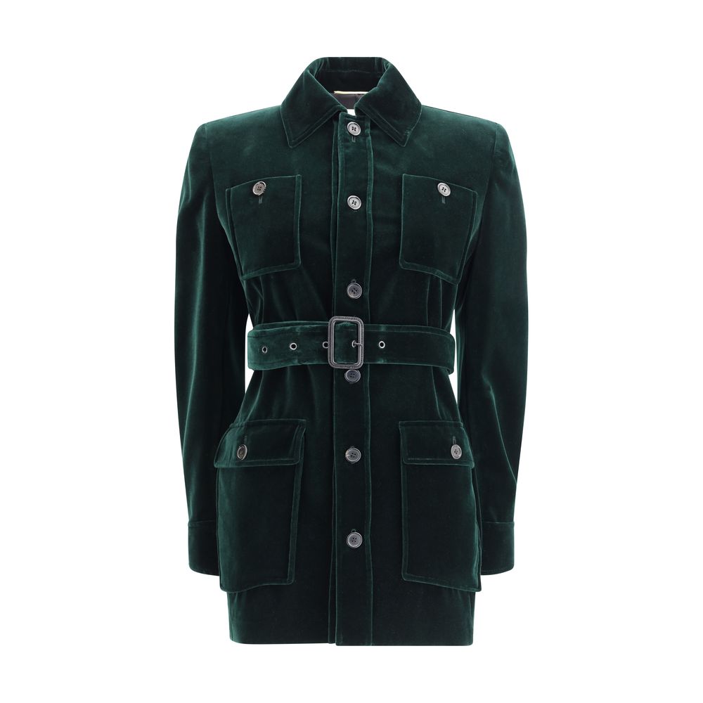 Saint Laurent Velvet Saharan Jacket Glam Steals