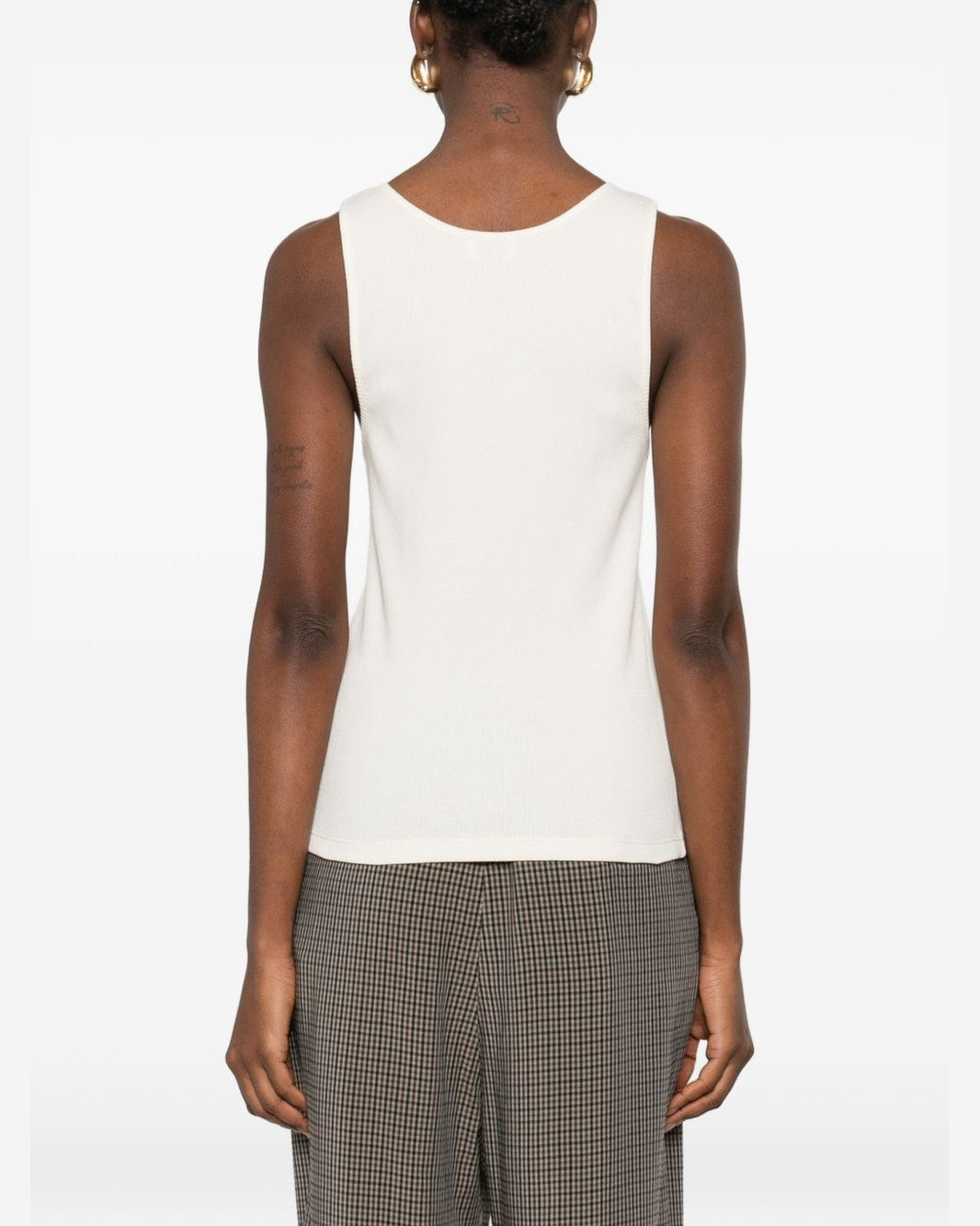 Saint Laurent White Top Topwear