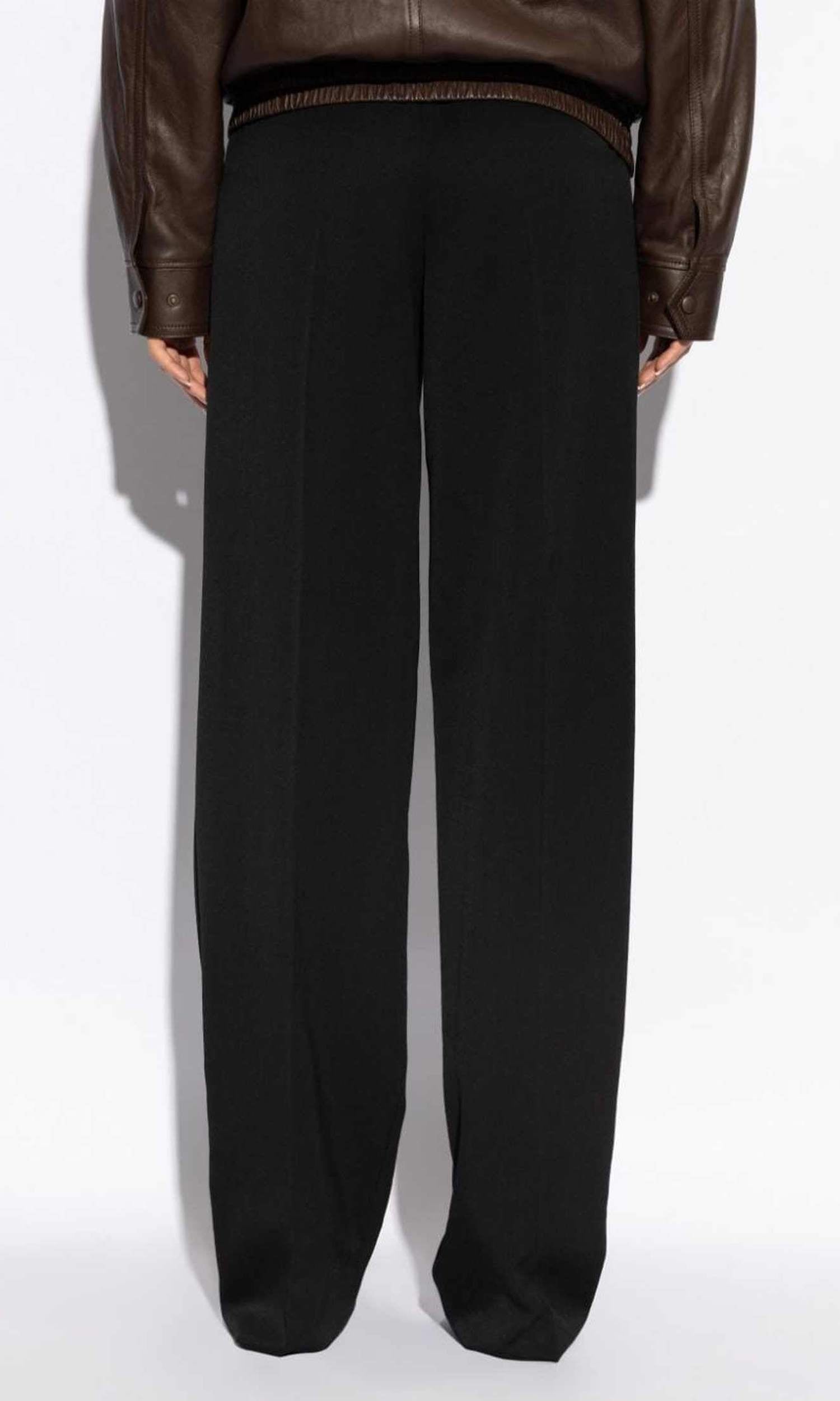 Saint Laurent Wool Grain De Poudre Trouser Glam Steals