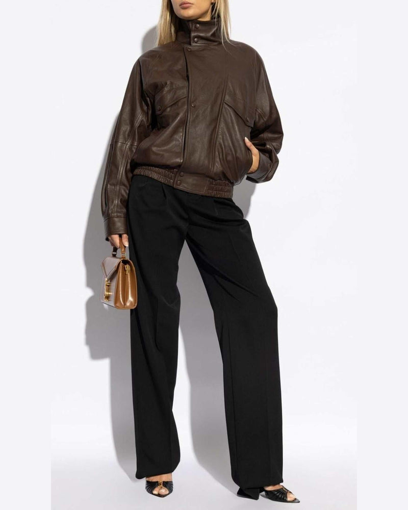 Saint Laurent Wool Grain De Poudre Trouser Glam Steals