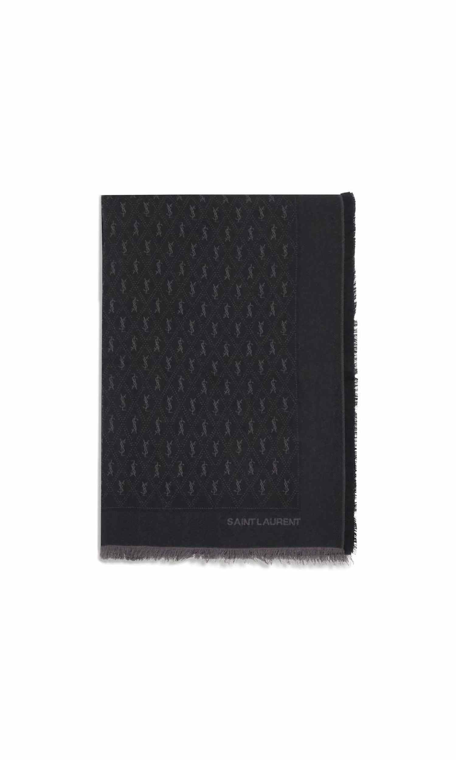Saint Laurent Ysl Monogram Scarf Glam Steals