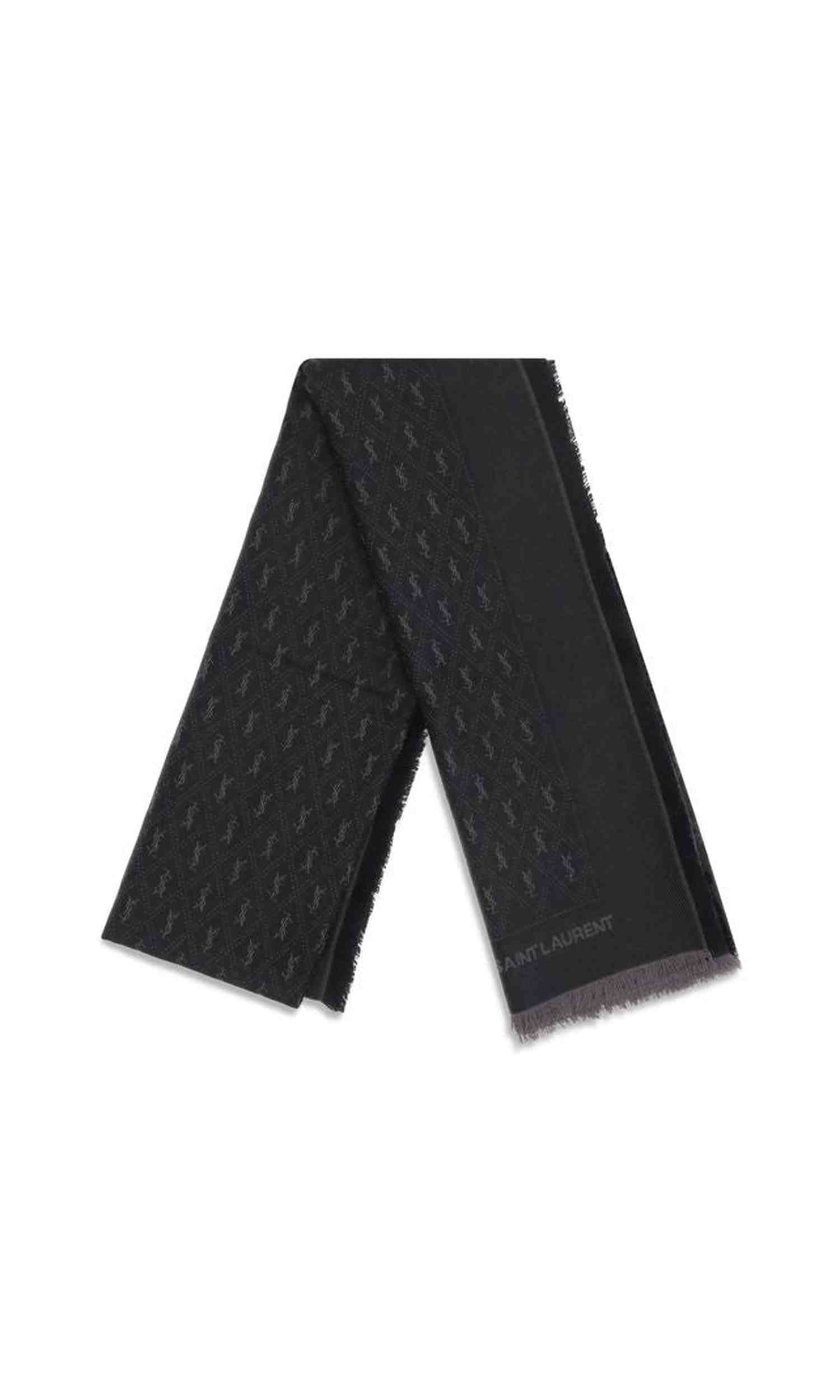 Saint Laurent Ysl Monogram Scarf Glam Steals