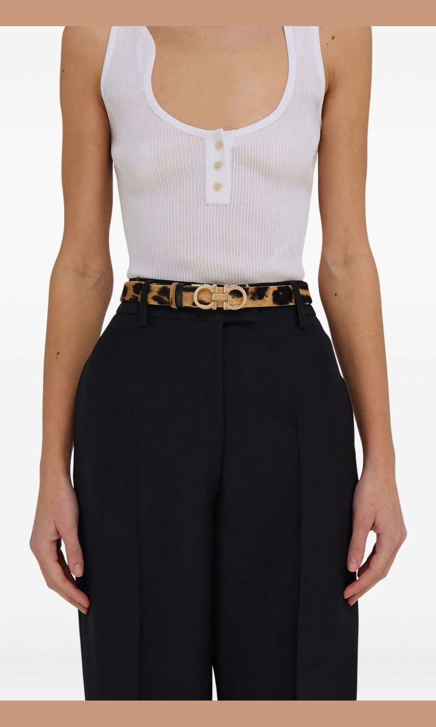 Salvatore Ferragamo Adjustable Gancini Belt Glam Steals