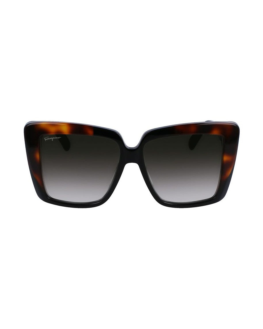 Salvatore Ferragamo Black Acetate Sunglasses Glam Steals