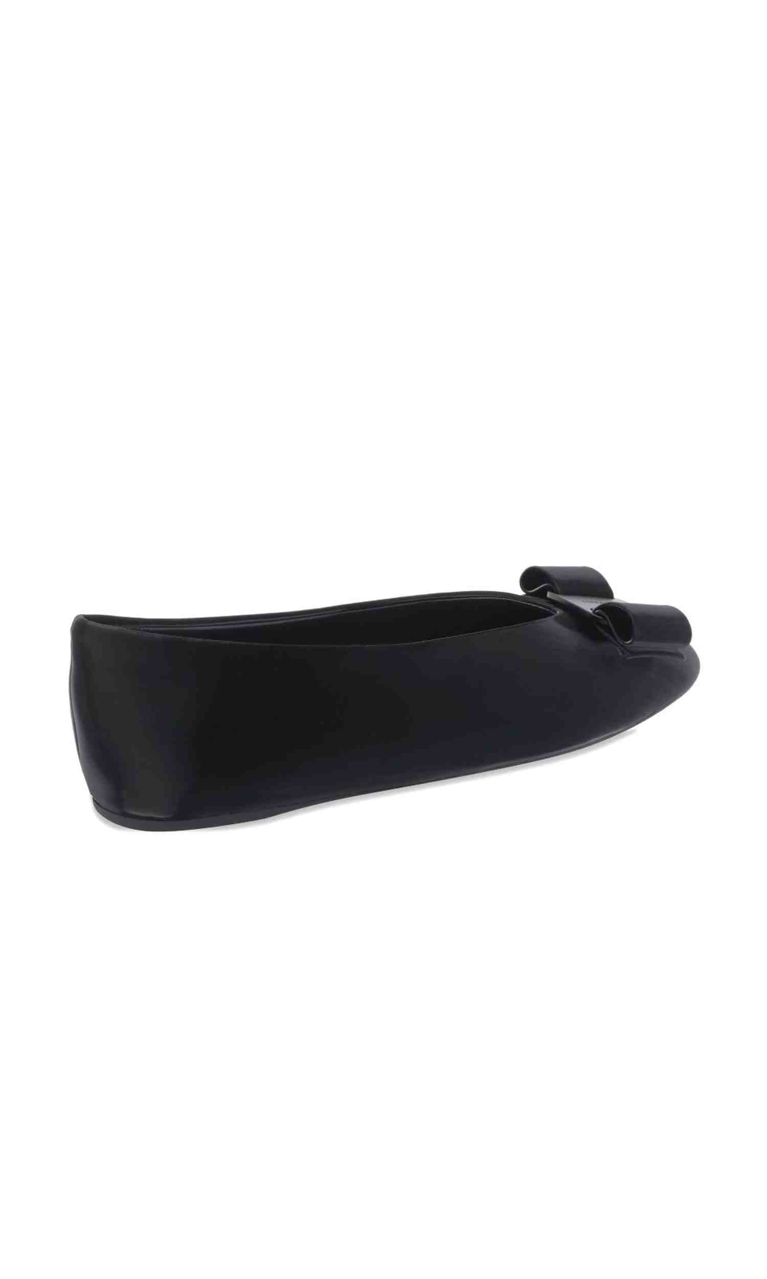 Salvatore Ferragamo Black Flat Shoes Glam Steals