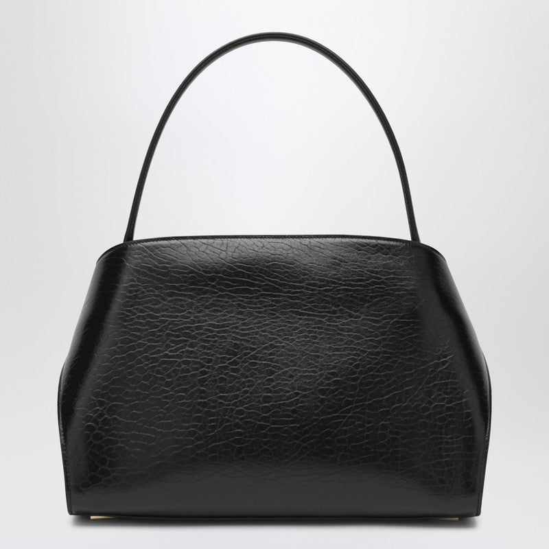 Salvatore Ferragamo Black Leather Hug M Handbag Glam Steals
