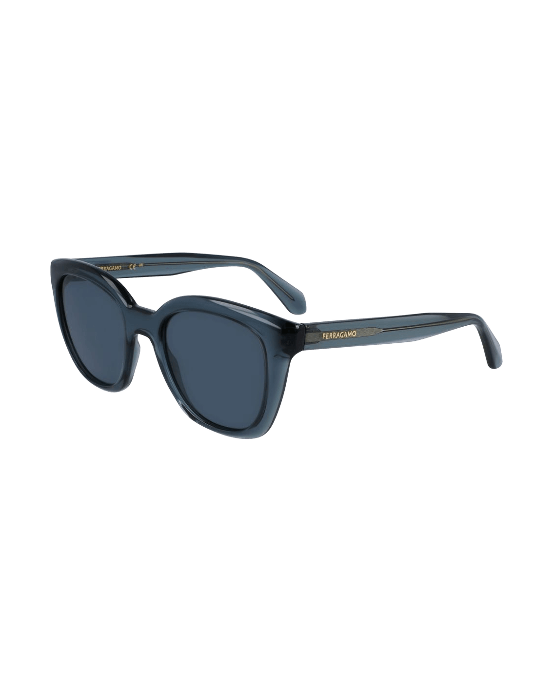 Salvatore Ferragamo Blue Injected Sunglasses Sunglasses