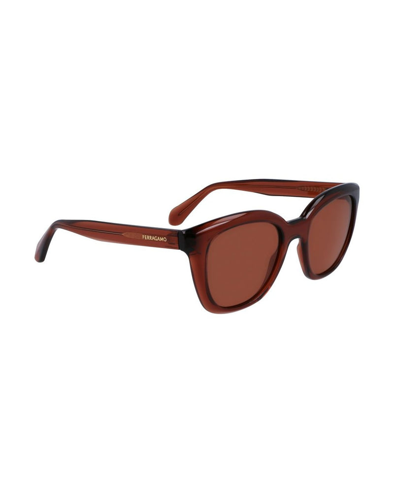 Salvatore Ferragamo Brown Injected Sunglasses Glam Steals