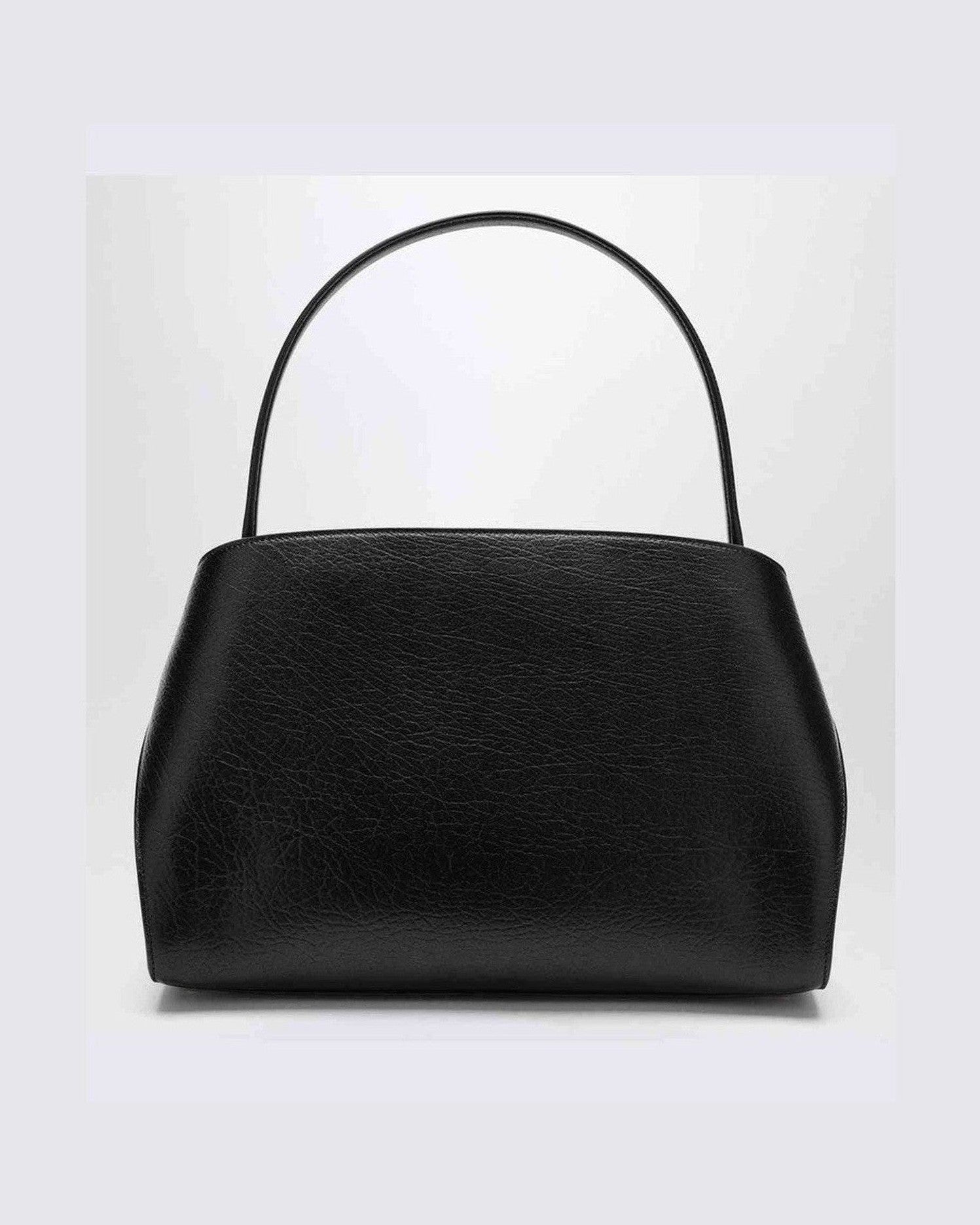 Salvatore Ferragamo Brown Leather Black/ Hug M Handbag Glam Steals
