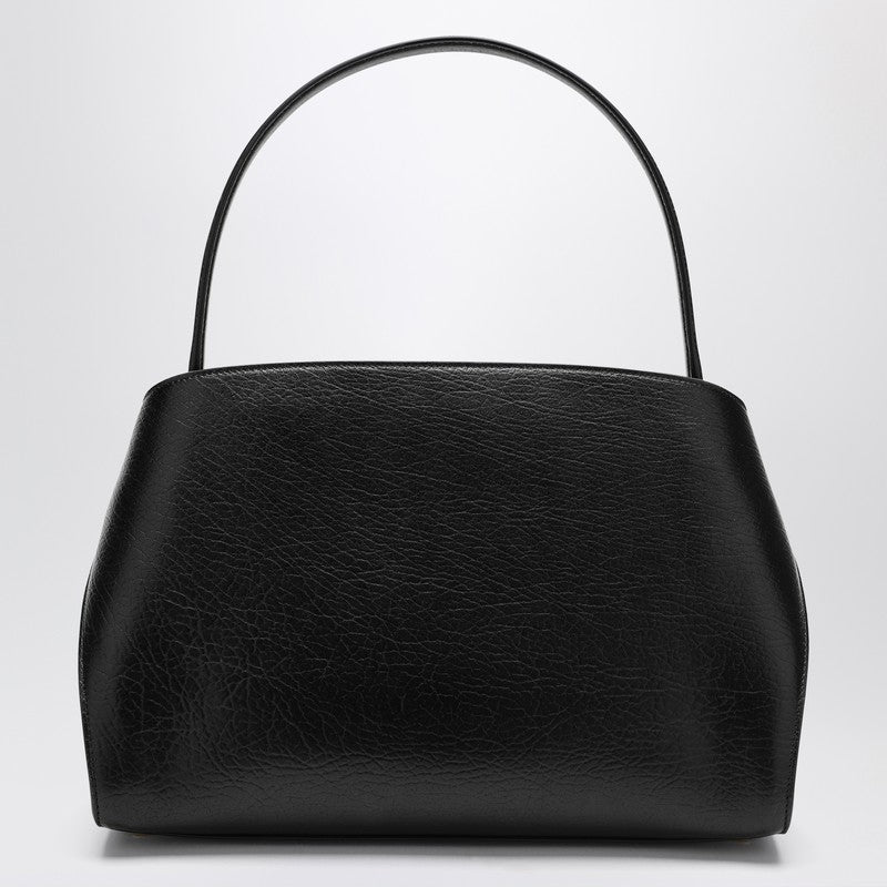 Salvatore Ferragamo Brown Leather Black/ Hug M Handbag