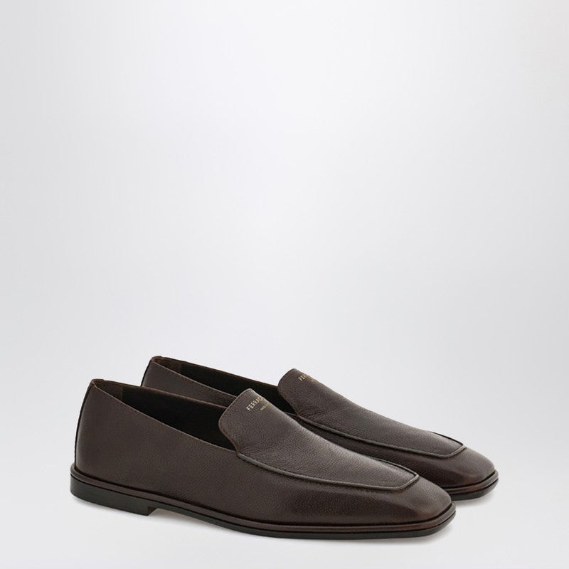 Salvatore Ferragamo Brown Leather Dark Loafer Glam Steals