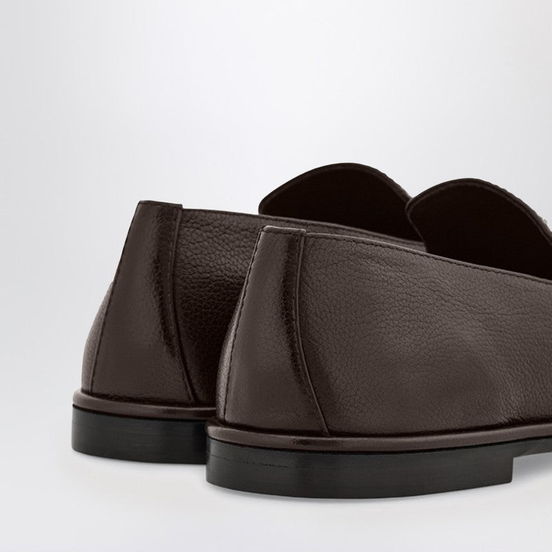 Salvatore Ferragamo Brown Leather Dark Loafer Glam Steals