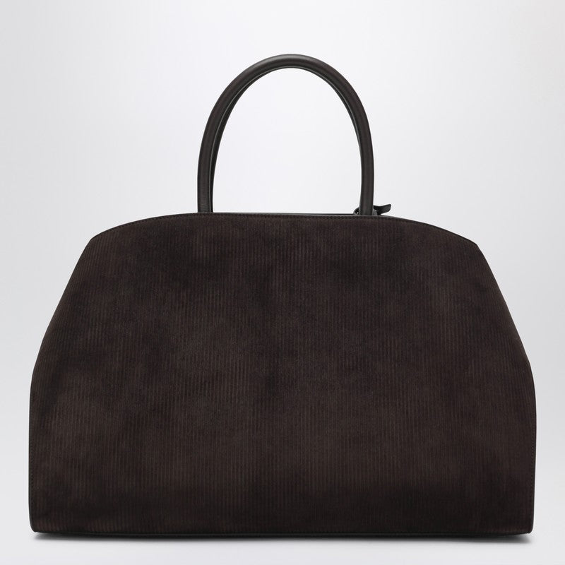 Salvatore Ferragamo Brown Suede Hug Soft L Shoulder Bag Glam Steals