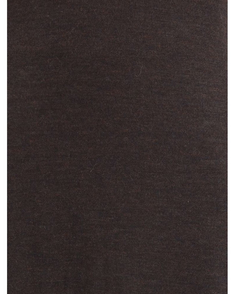 Salvatore Ferragamo Brown Wool Fleece Long Dress Glam Steals