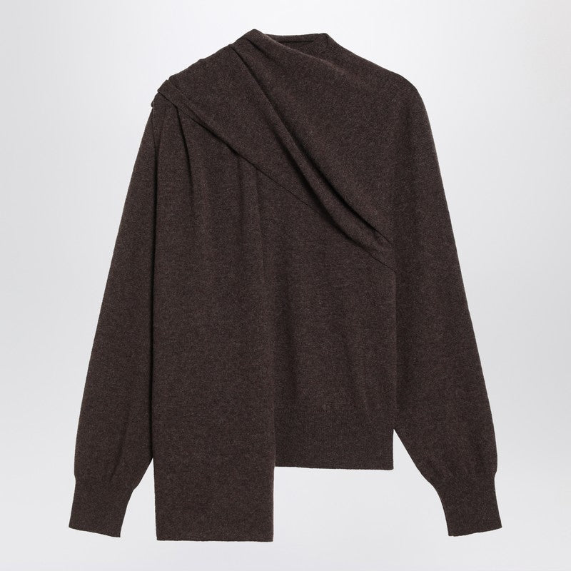 Salvatore Ferragamo Clay Mélange Cashmere Cardigan Glam Steals