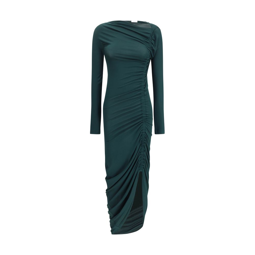 Salvatore Ferragamo Draped Midi Dress Glam Steals