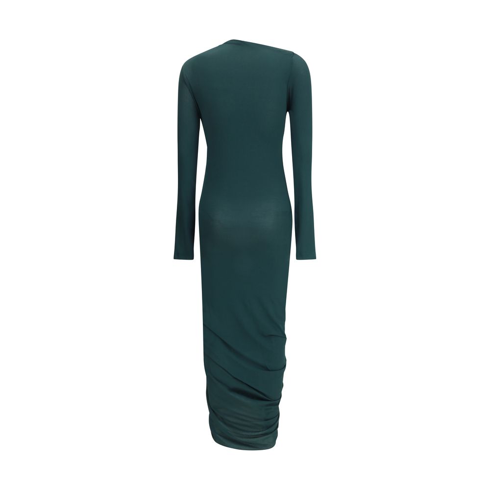 Salvatore Ferragamo Draped Midi Dress Glam Steals