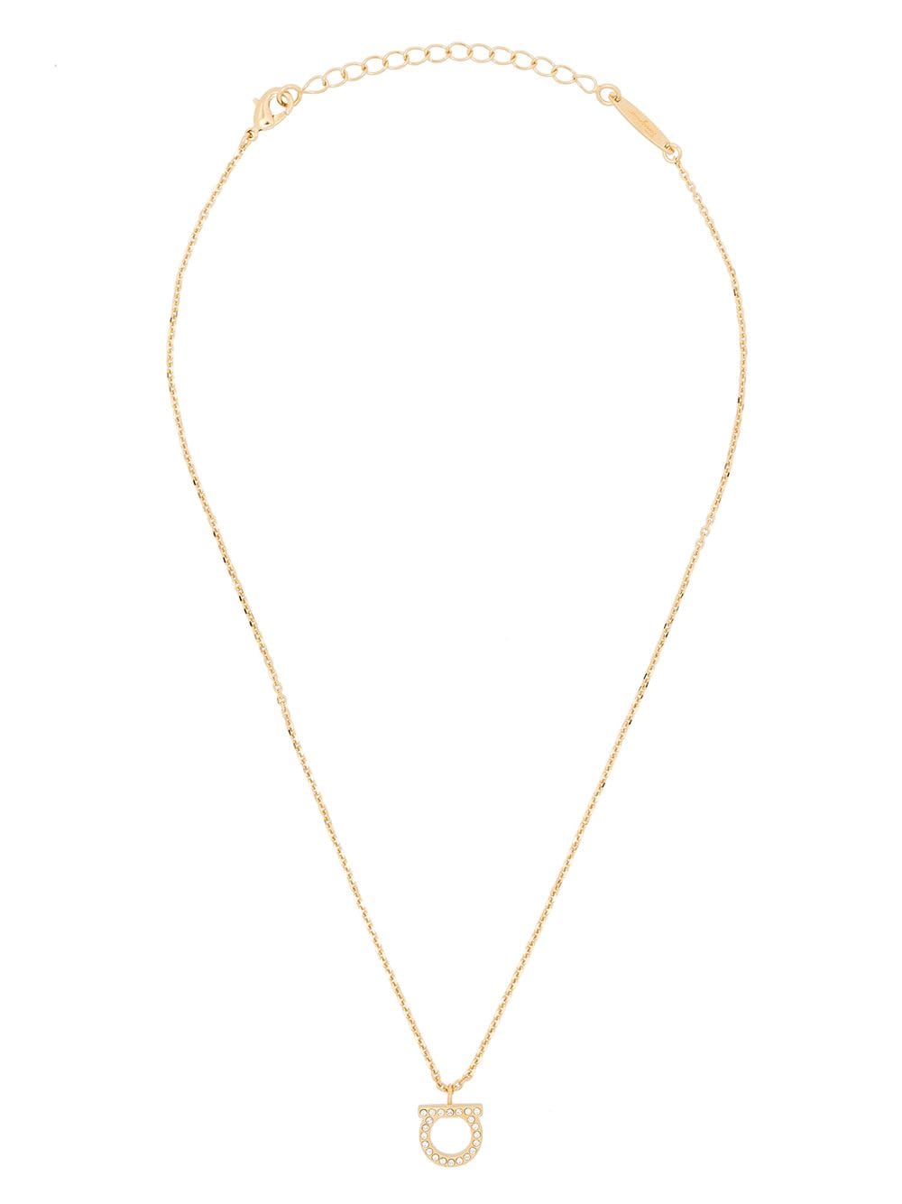 Salvatore Ferragamo Gancini Crystals Necklace Glam Steals