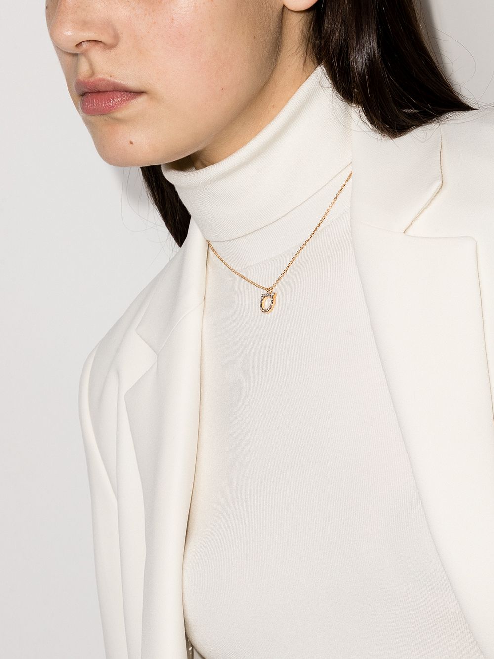 Salvatore Ferragamo Gancini Crystals Necklace Glam Steals