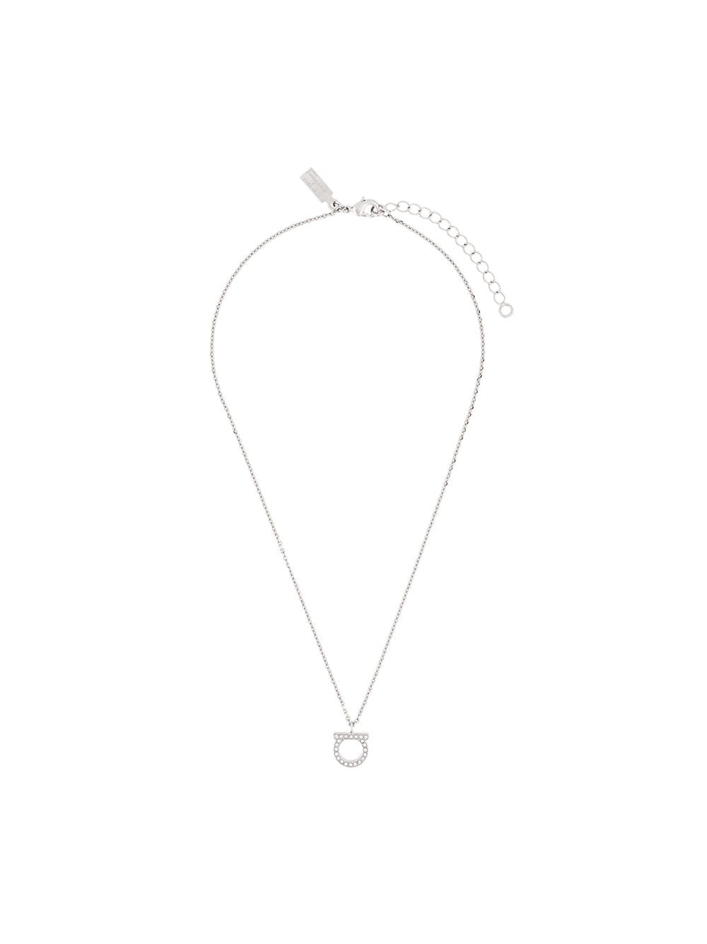 Salvatore Ferragamo Gancini Necklace with Crystals Glam Steals