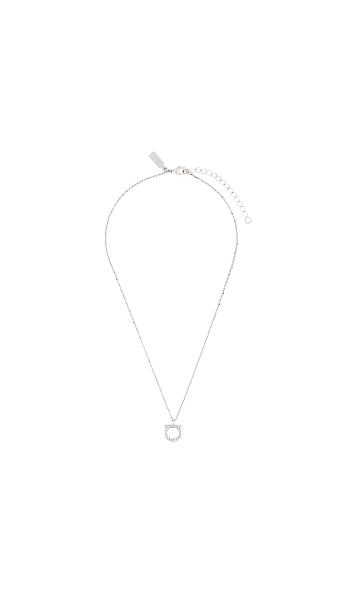 Salvatore Ferragamo Gancini Necklace with Crystals Glam Steals