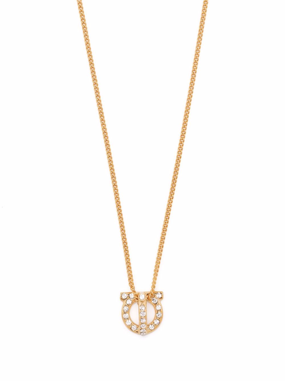 Salvatore Ferragamo Gancini Necklace with Strass Glam Steals