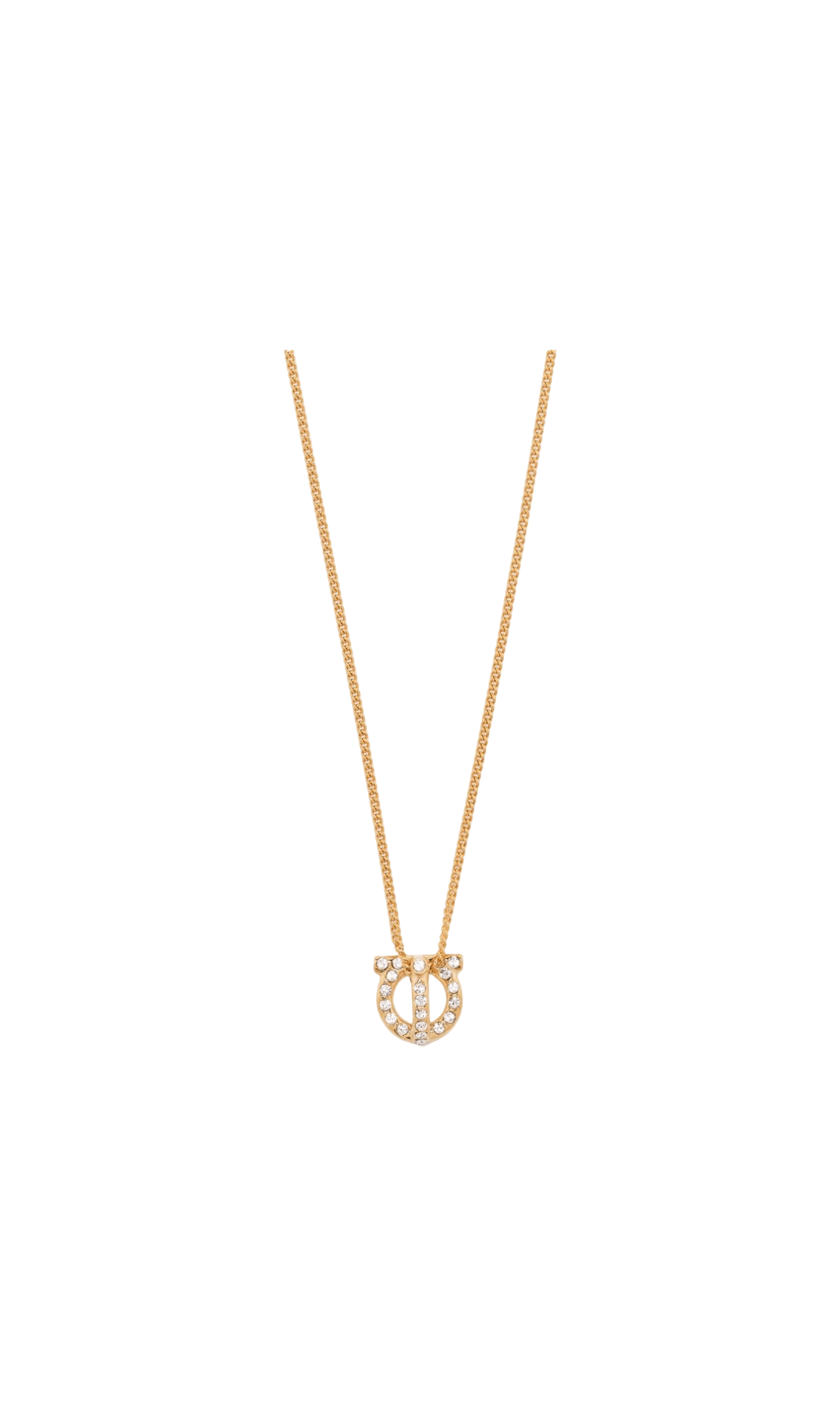 Salvatore Ferragamo Gancini Necklace with Strass Glam Steals