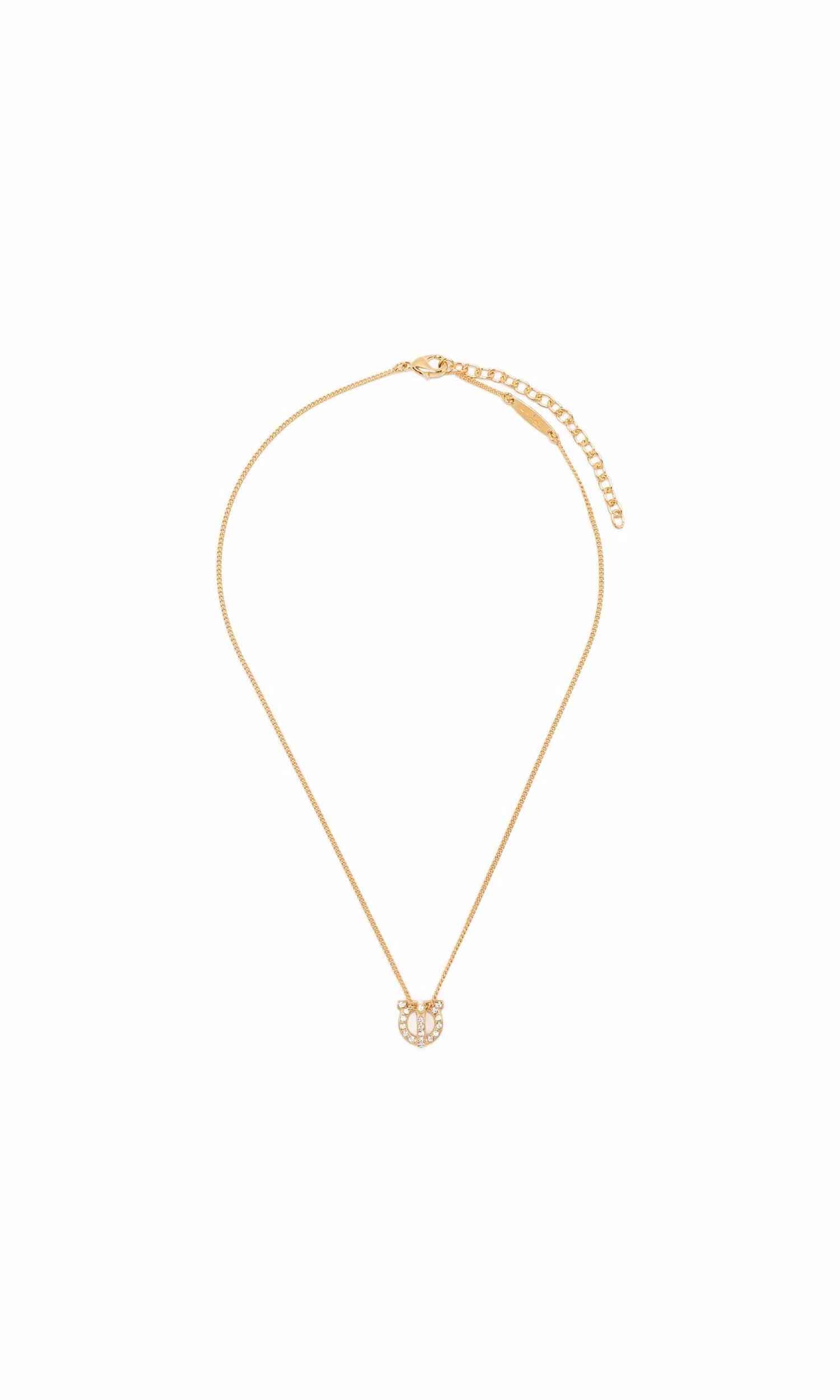 Salvatore Ferragamo Gancini Necklace with Strass Glam Steals