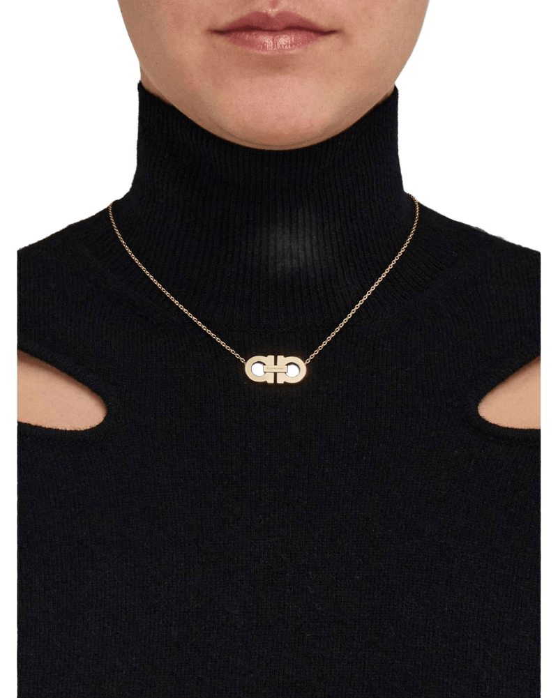 Salvatore Ferragamo Gancini Pendant Necklace Glam Steals