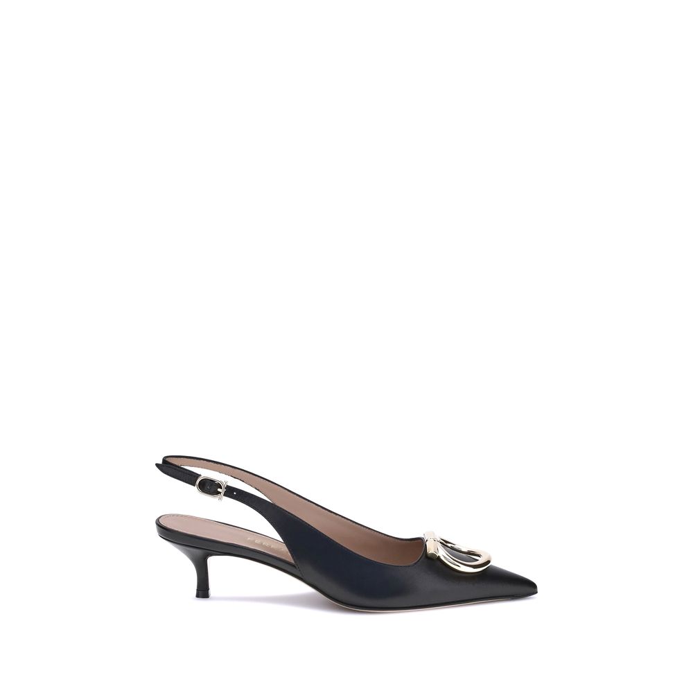 Salvatore Ferragamo Gancini Slingback Pumps Glam Steals