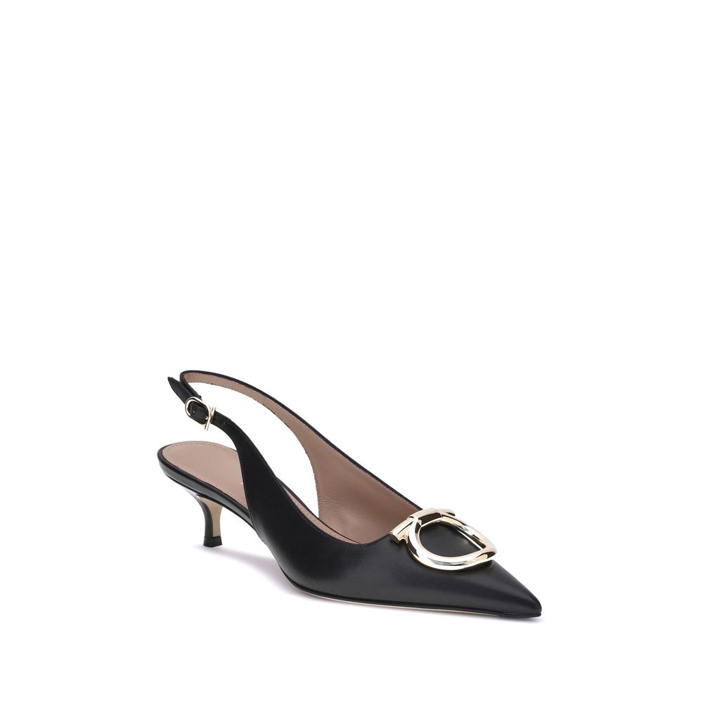 Salvatore Ferragamo Gancini Slingback Pumps Glam Steals