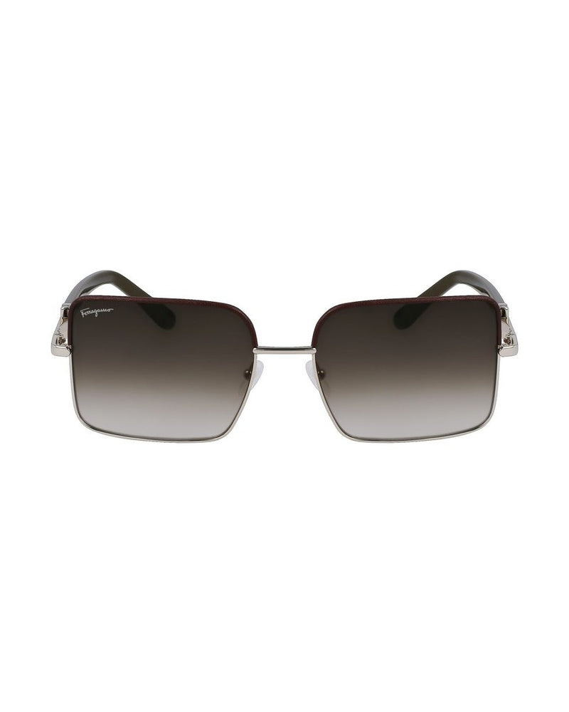Salvatore Ferragamo Gold Metal Sunglasses Glam Steals