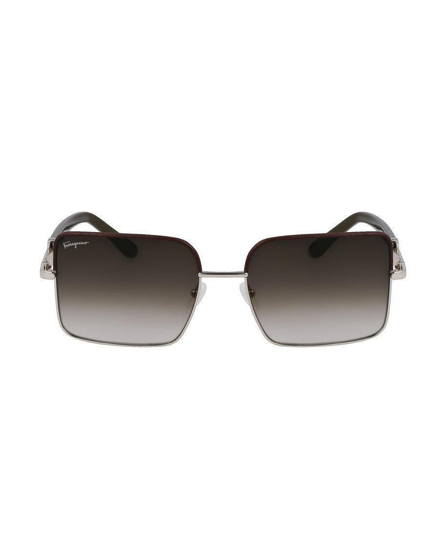 Salvatore Ferragamo Gold Metal Sunglasses Glam Steals