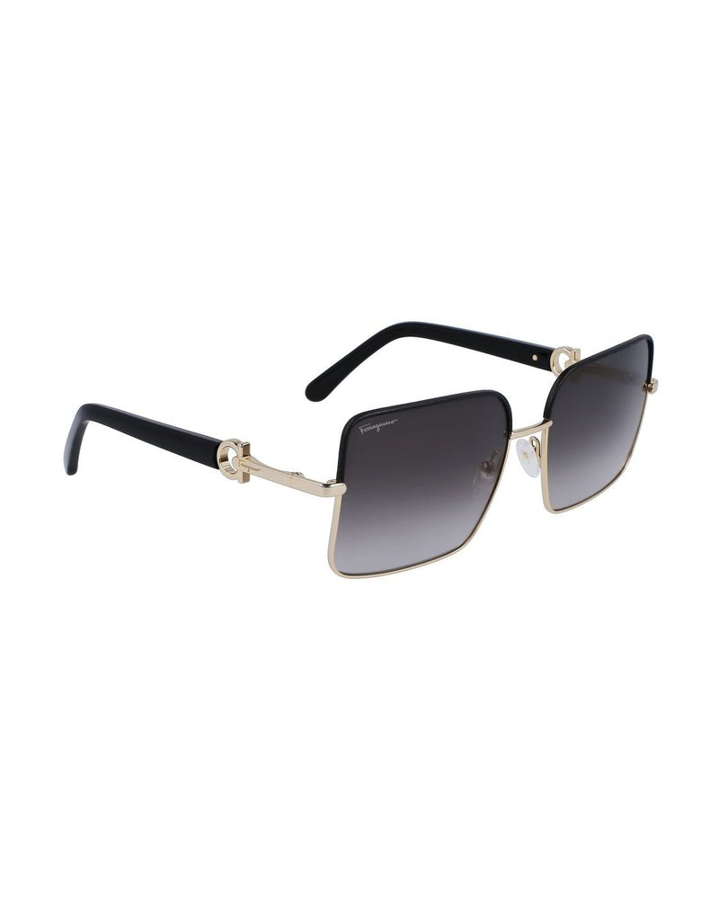 Salvatore Ferragamo Gold Metal Sunglasses Glam Steals