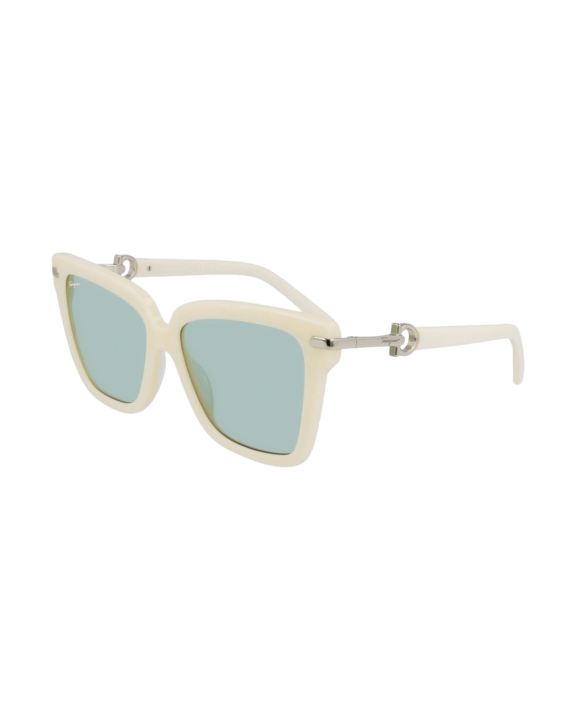 Salvatore Ferragamo Gray Acetate Sunglasses