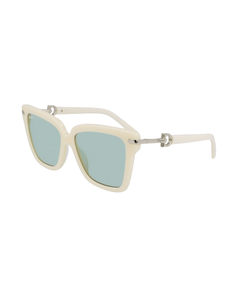 Salvatore Ferragamo Gray Acetate Sunglasses Glam Steals