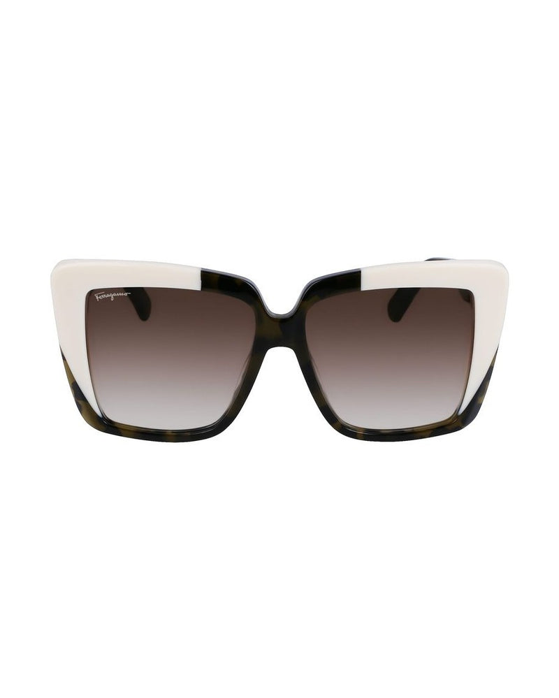 Salvatore Ferragamo Green Acetate Sunglasses Glam Steals
