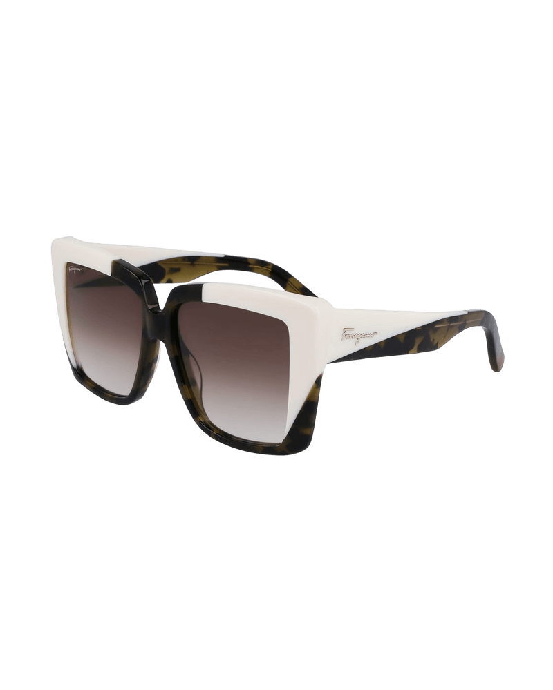 Salvatore Ferragamo Green Acetate Sunglasses Glam Steals