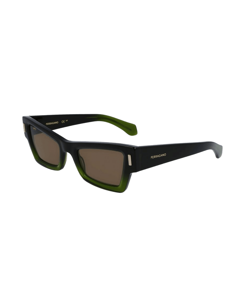 Salvatore Ferragamo Green Acetate Sunglasses Glam Steals