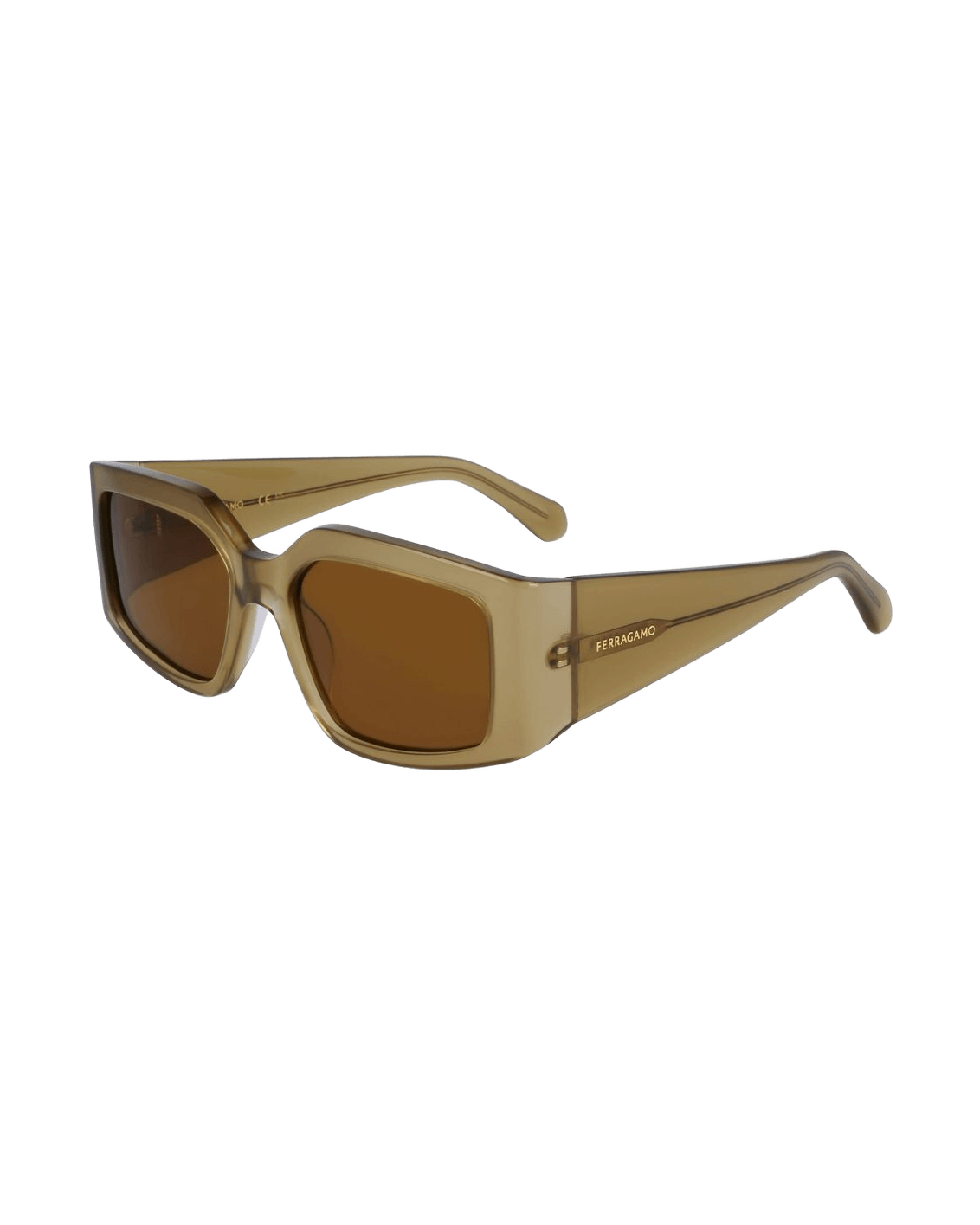 Salvatore Ferragamo Green Acetate Sunglasses Sunglasses